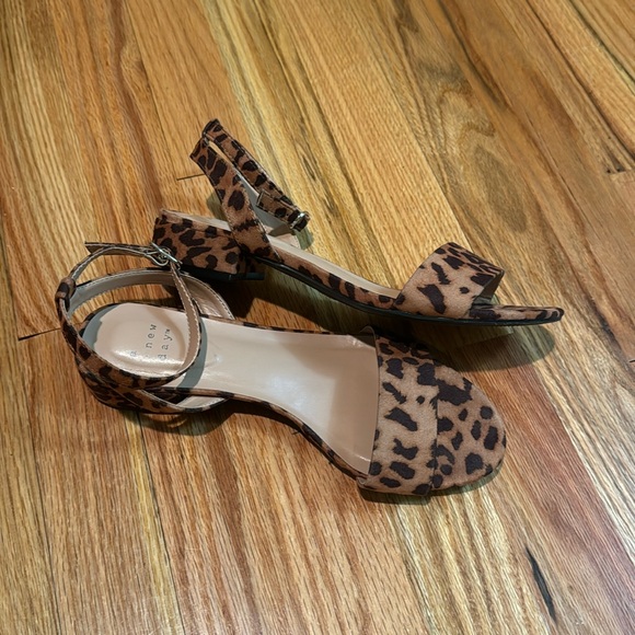 a new day Shoes - A New Day cheetah print sandals size 6.5